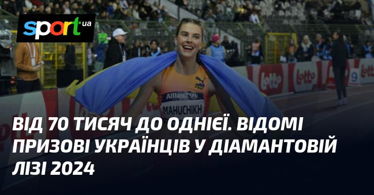 Від 70 тисяч до одиниці: призові українських атлетів у Діамантовій лізі 2024 року.